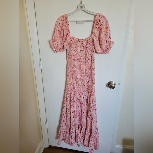 MISA LOS ANGELES Gemma Midi Dress - Rose Lemonade - Picture 3 of 6